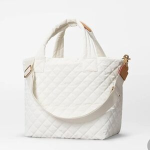 nwot MZ Wallace Chalk Liquid Small Metro Tote Deluxe